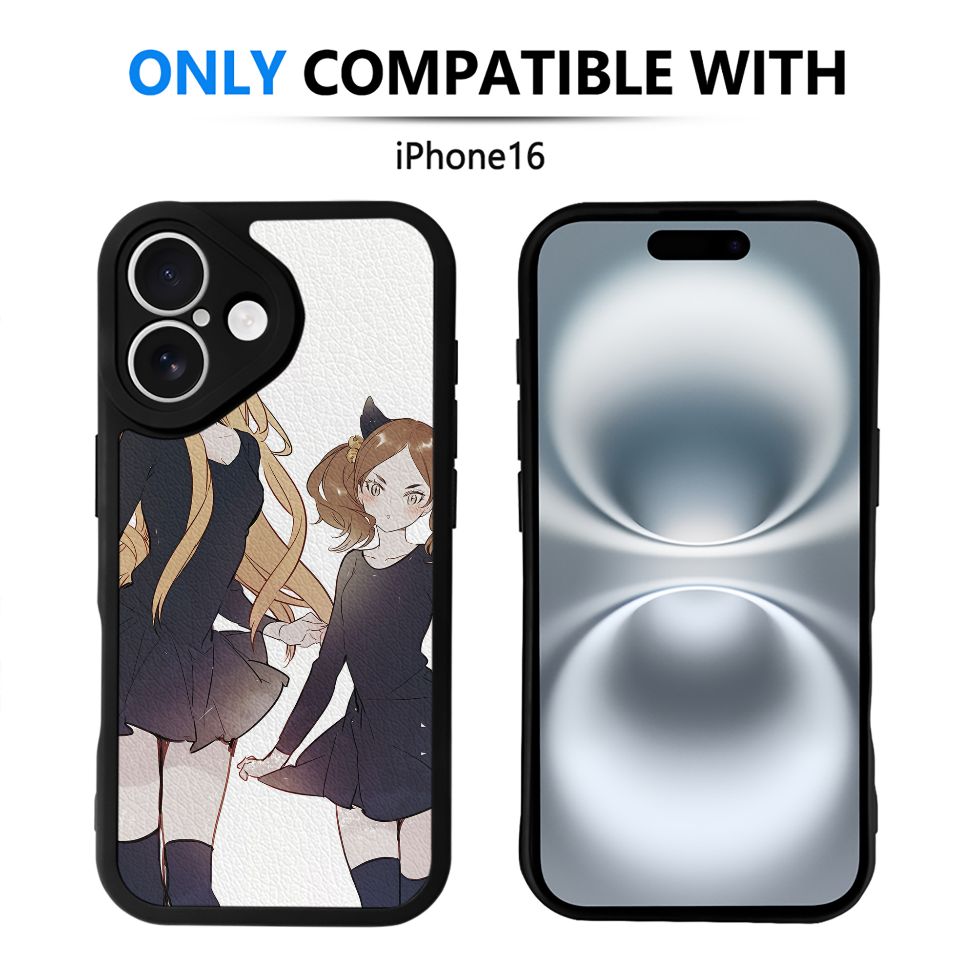 （画像用） ハイキュー!! Haikyu!! 【iPhone 16シリーズ対応】シリコンスマホケース（レザー調） 材質：シリコン